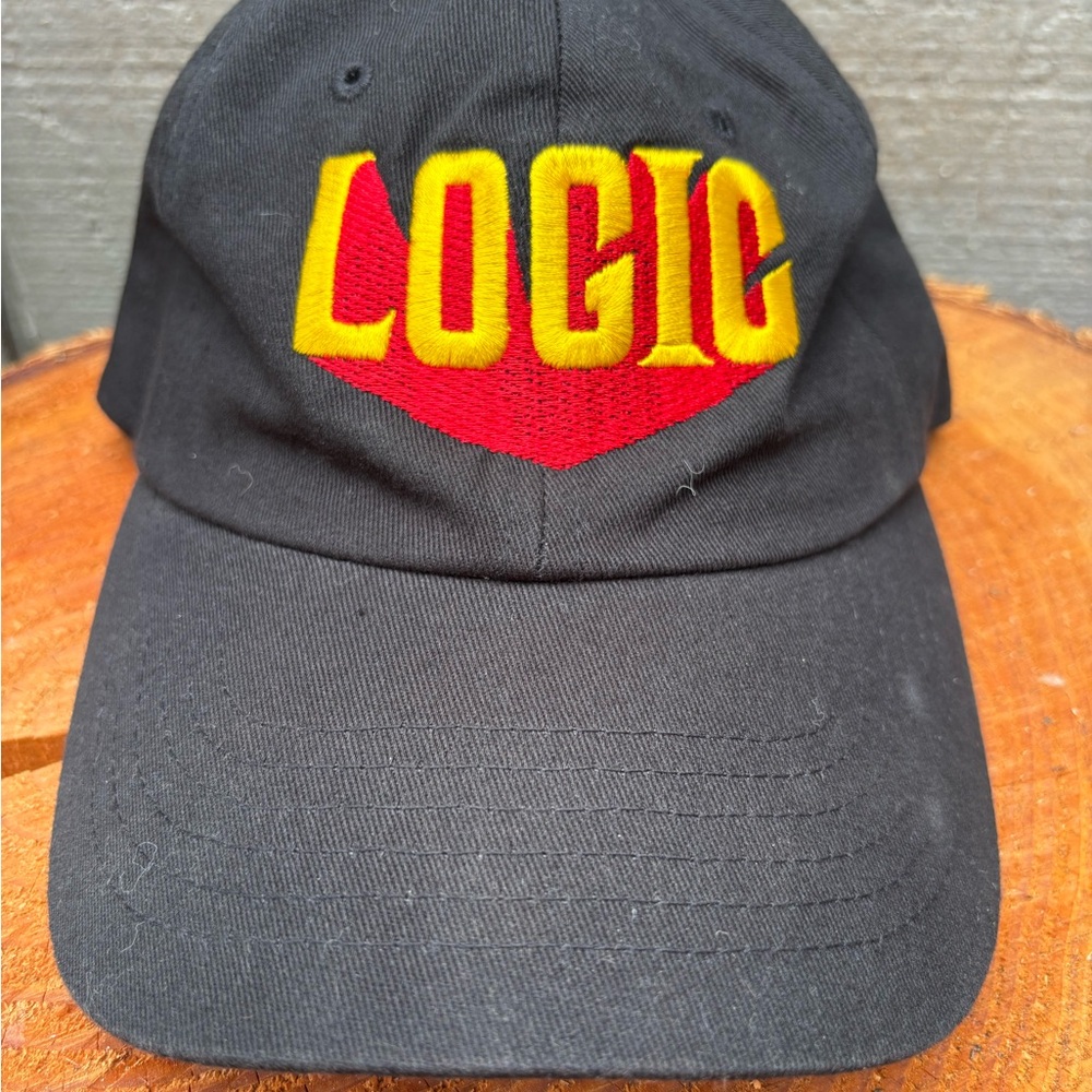 Black Cap with Red and Yellow Logo